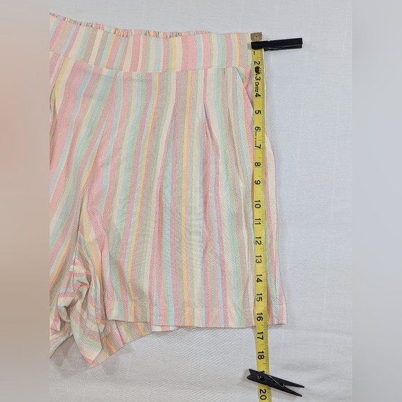 Like New! Torrid Multicolor Striped Challis Shorts - Picture 5 of 9